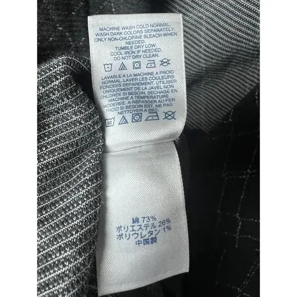 Lands' End Women's Windowpane Plaid Textured Stretch Sheath Dress Size 12 Petite - Picture 4 of 11